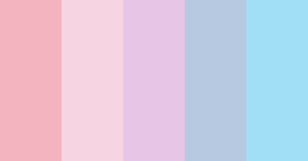 Download shy blossoms color palette PNG image (landscape)