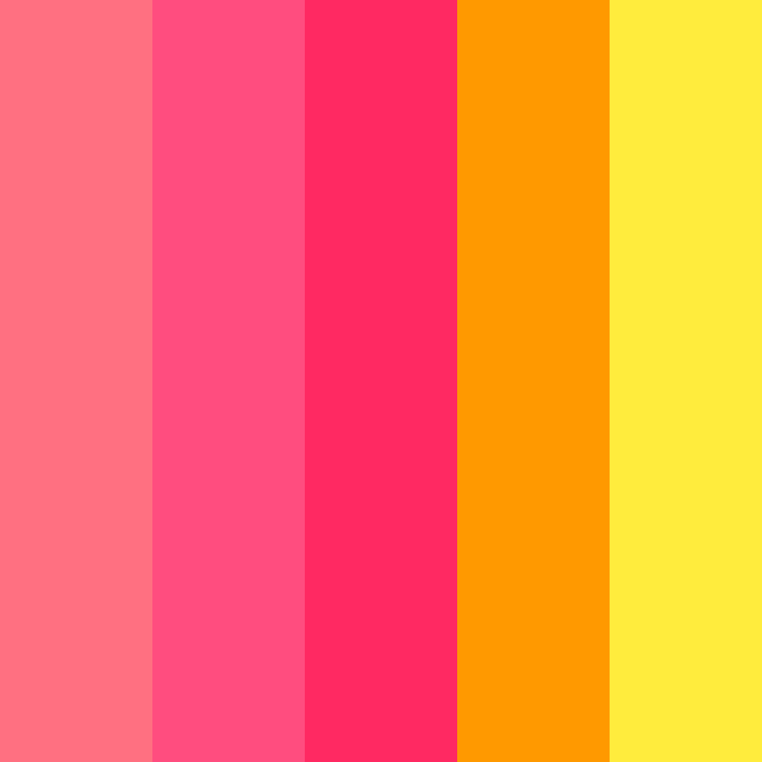 Download groovy sunset color palette PNG image (square)