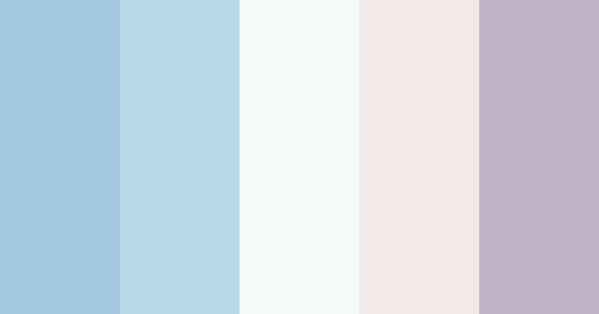 Download winter bliss color palette PNG image (landscape)