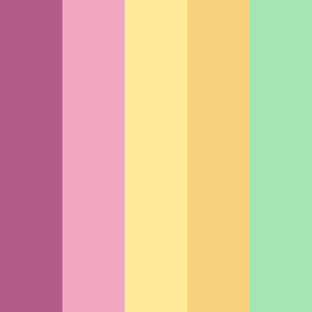 Download trippy dreamscape color palette PNG image (square)