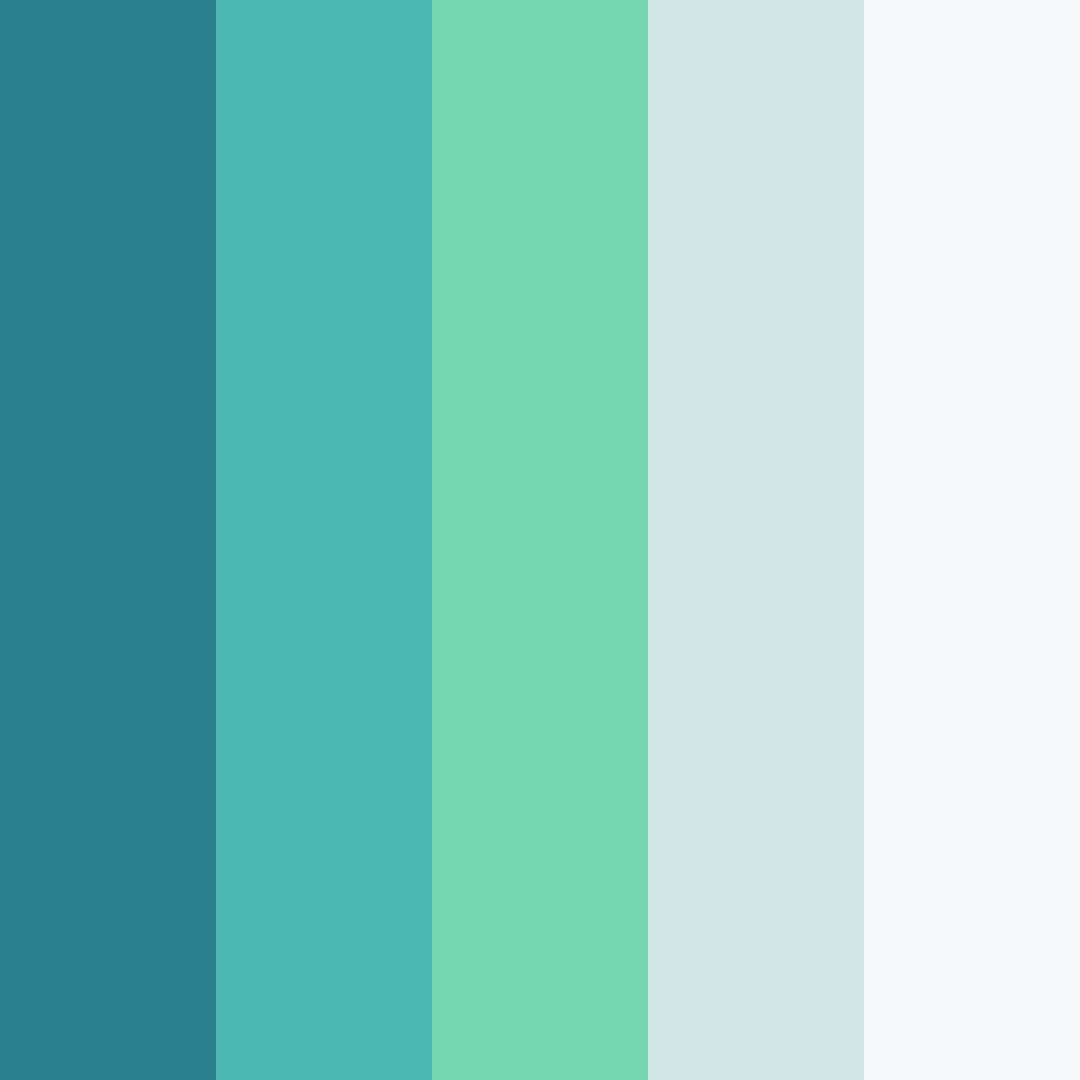 Download mountain meets the ocean color palette PNG image (square)