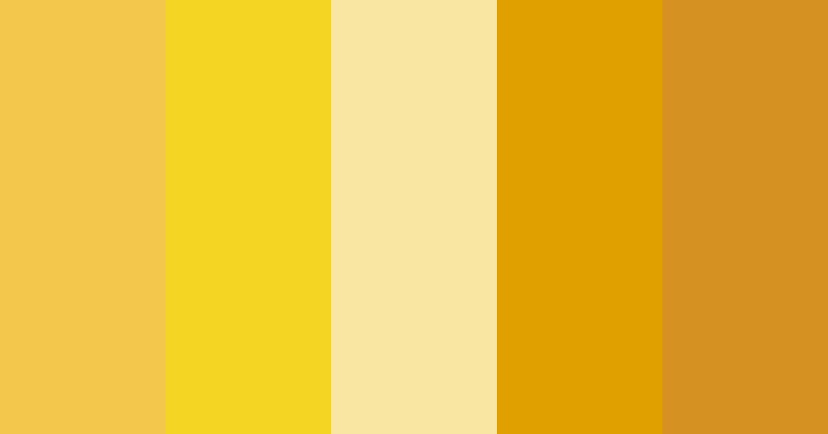 Download sunflower color palette PNG image (landscape)