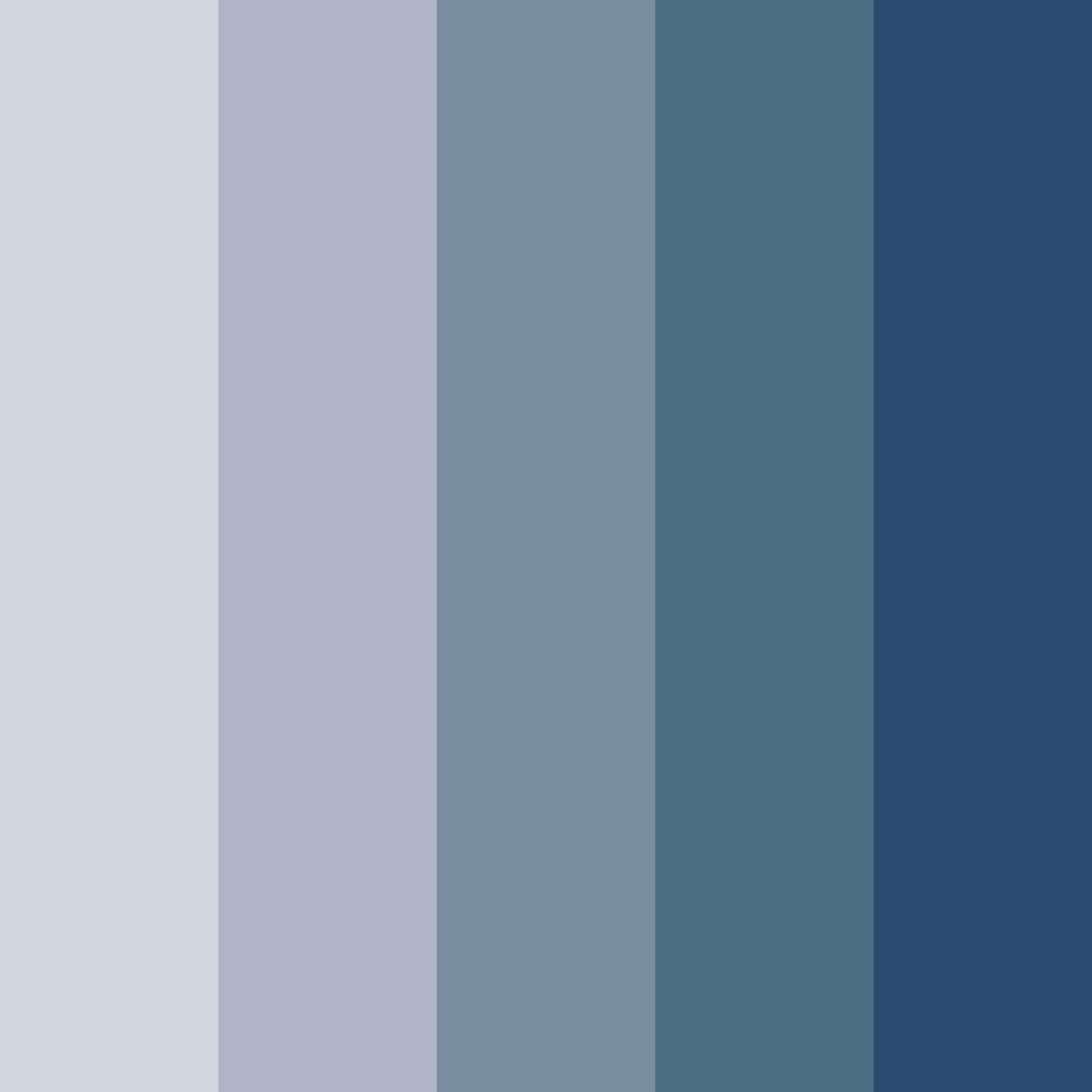 Download ghostly blues color palette PNG image (square)