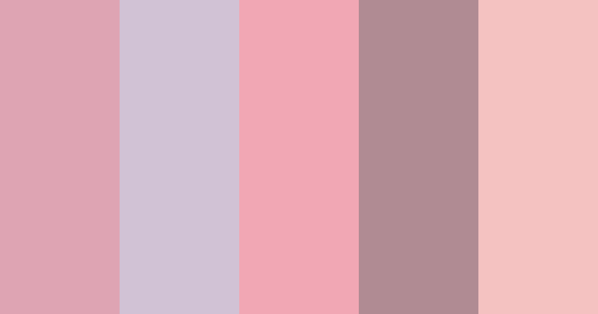 Download rosé dreams color palette PNG image (landscape)