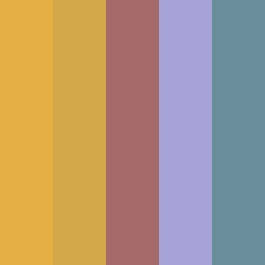 Download sunset harmony color palette PNG image (square)