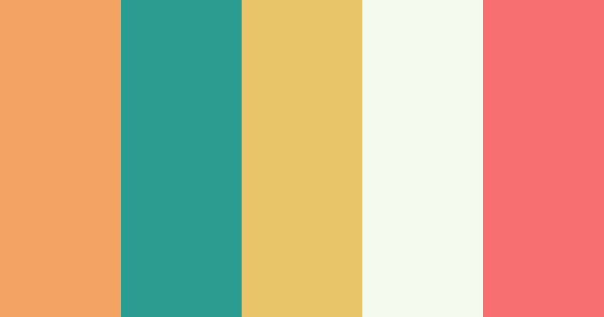 Download beach vibes color palette PNG image (landscape)