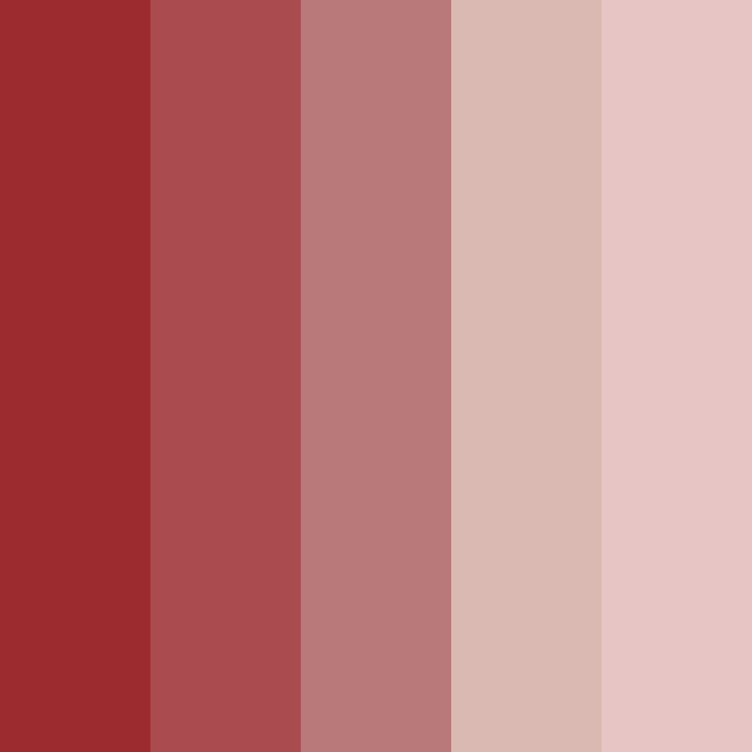 Download rich maroon sunset color palette PNG image (square)