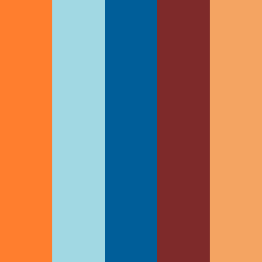 Download sunset breeze color palette PNG image (square)
