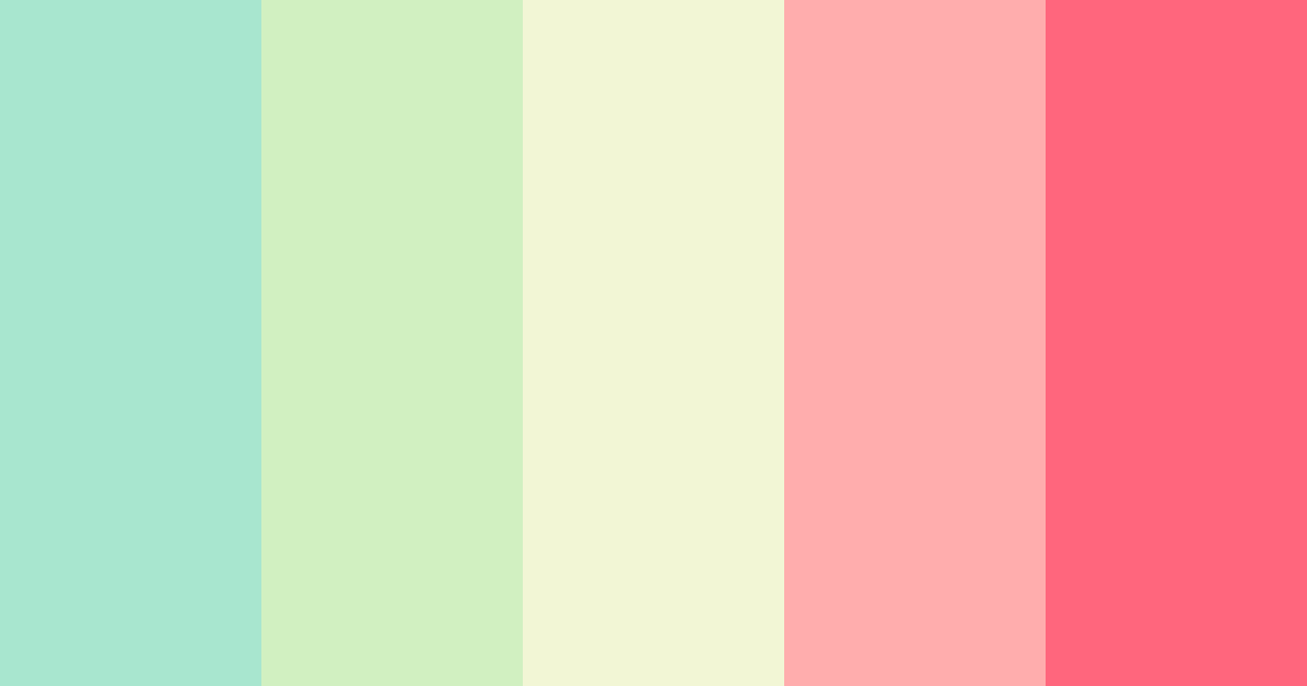 Download tea time color palette PNG image (landscape)