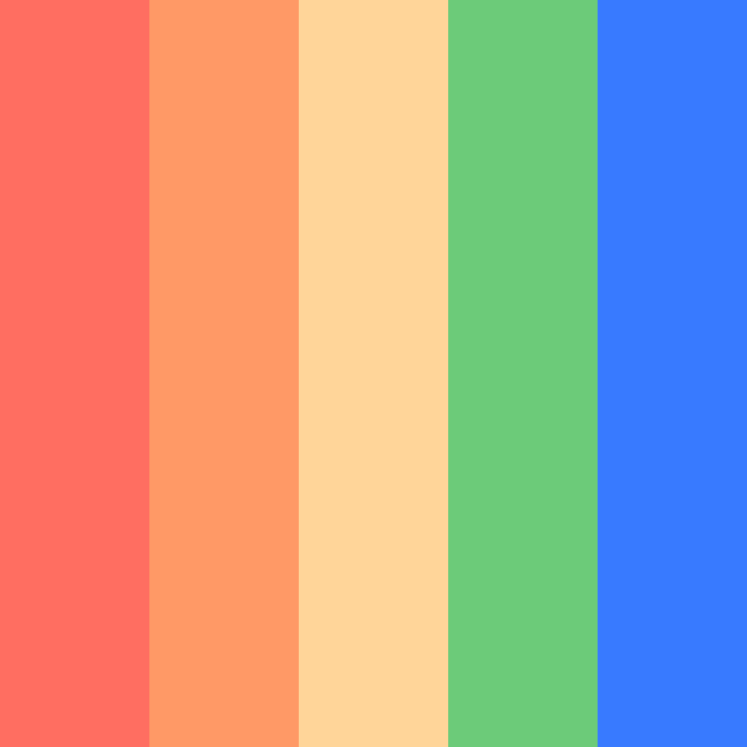Download ハワイアン color palette PNG image (square)