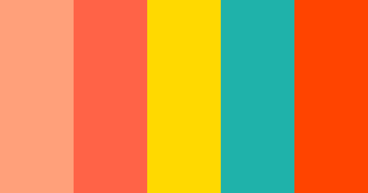 Download  hawaiian tropical color palette PNG image (landscape)