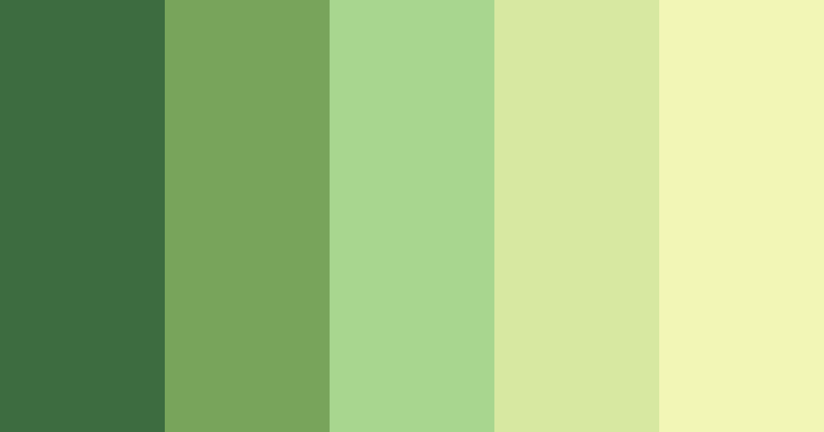 Download elphaba's green dream color palette PNG image (landscape)