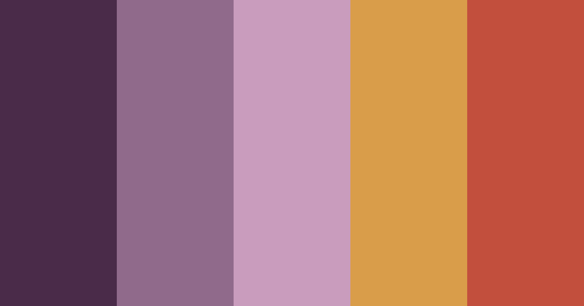 Download bourbon & plum color palette PNG image (landscape)