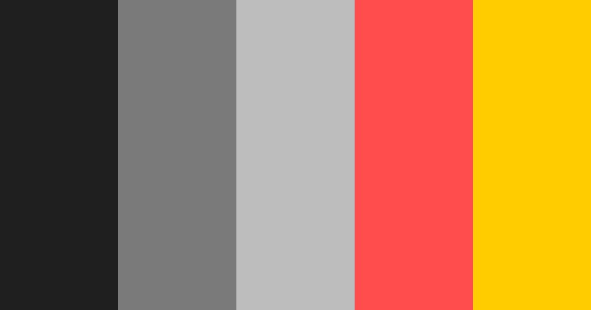Download horror movie color palette PNG image (landscape)