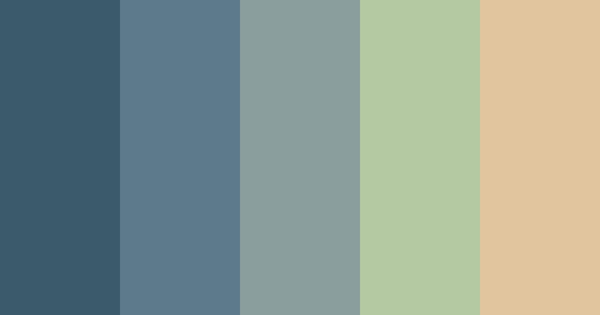 Download masculine serenity color palette PNG image (landscape)