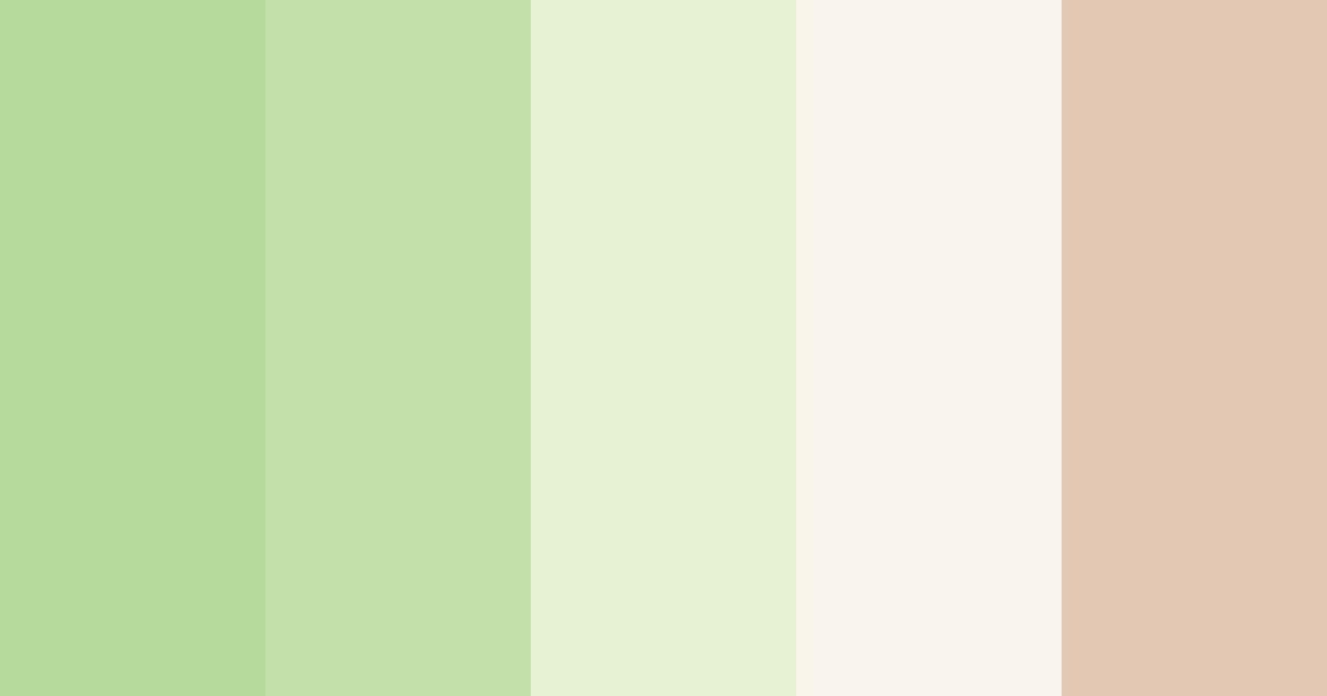 Download matcha mochi color palette PNG image (landscape)