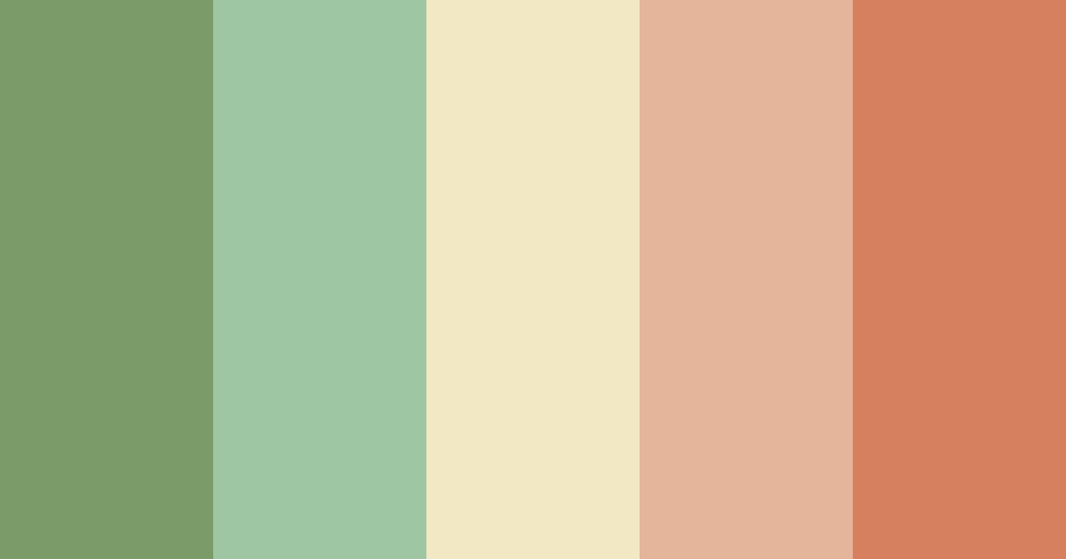 Download boho nature color palette PNG image (landscape)