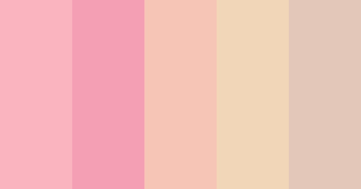 Download cherriblossom ice tea color palette PNG image (landscape)