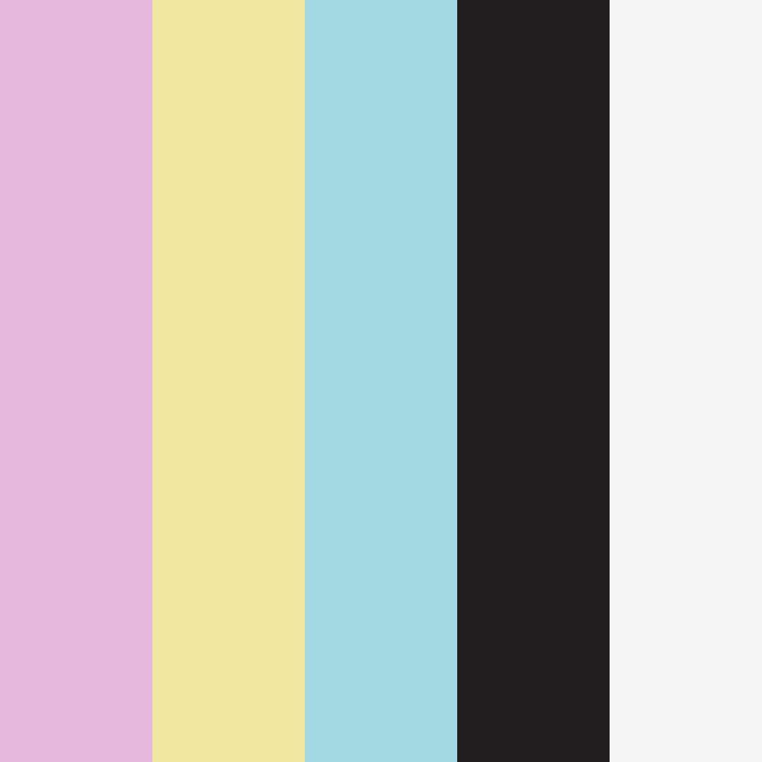 Download soft pastel dreams color palette PNG image (square)
