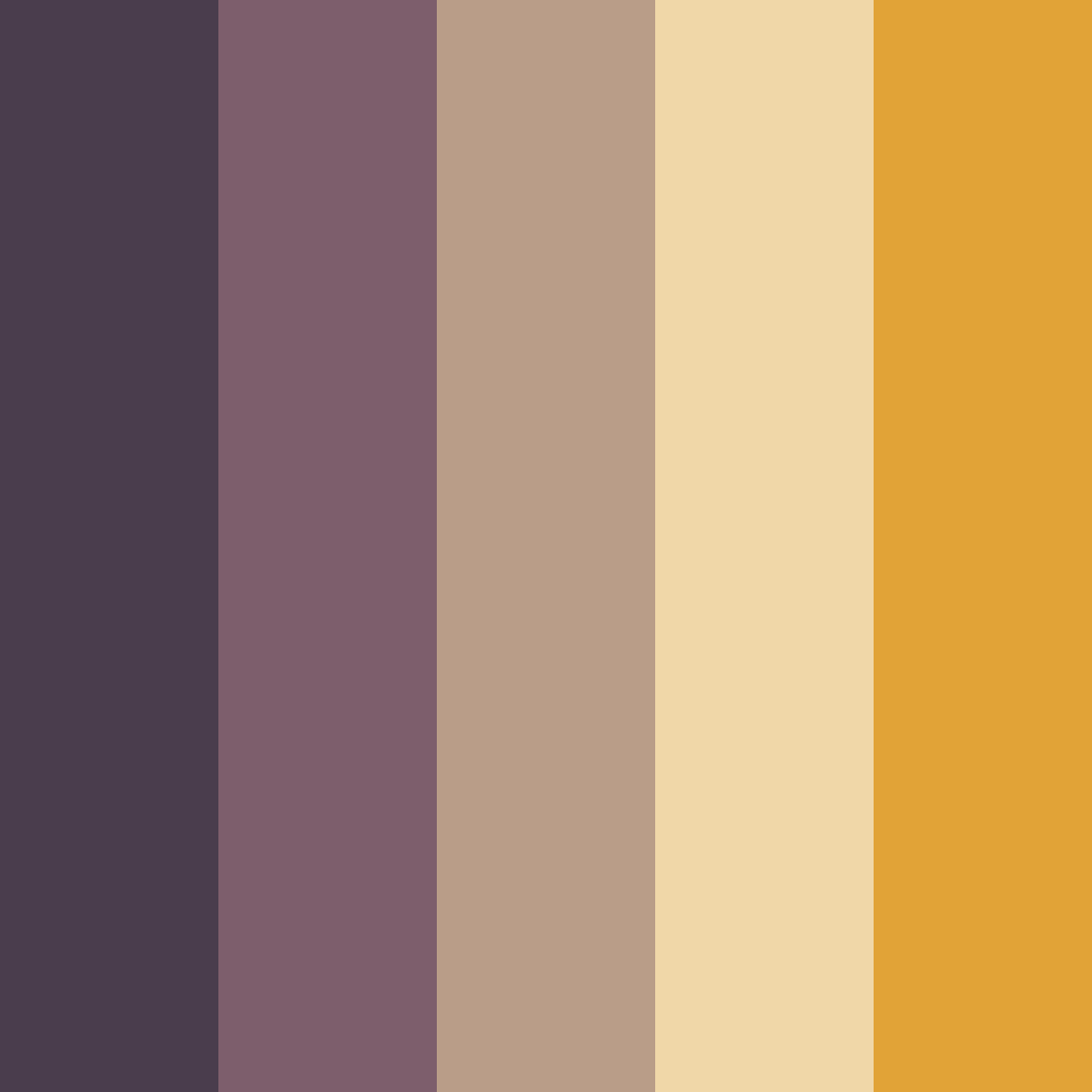 Download hippie sunset color palette PNG image (square)