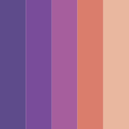 Warm Lavender Sunset in Warm Lavender Color Palettes
