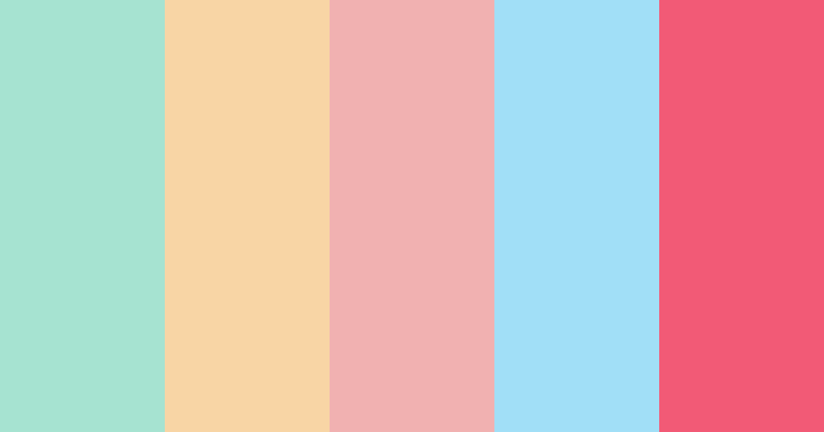 Download peppermint & marshmallow color palette PNG image (landscape)