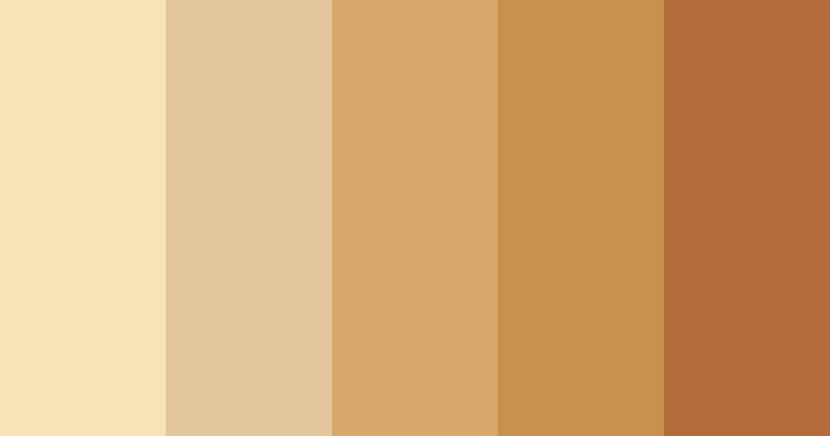 Download crème brûlée delight color palette PNG image (landscape)
