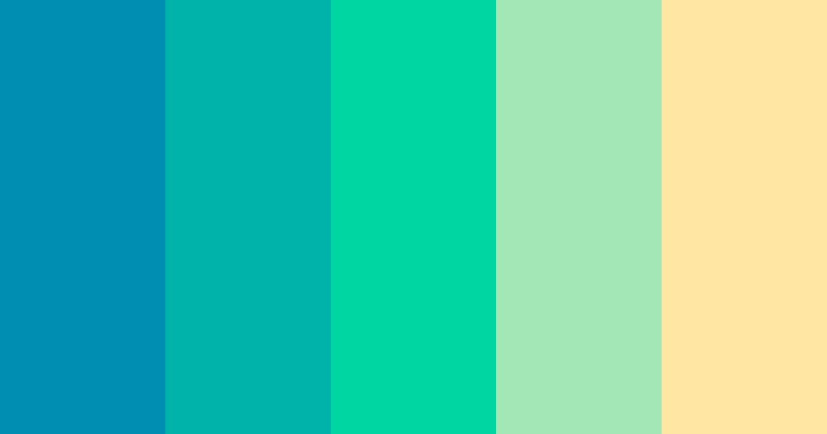Download ocean parade color palette PNG image (landscape)