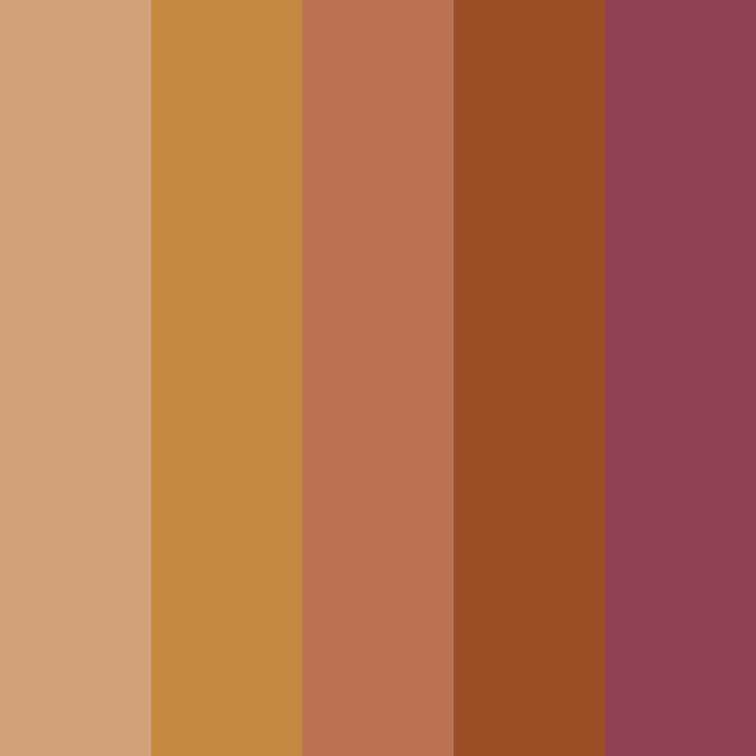 Download vintage color palette PNG image (square)
