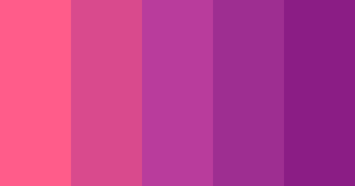 Download fuchsia dream color palette PNG image (landscape)
