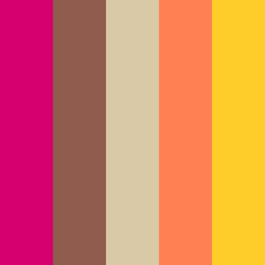 Download fuchsia dreams color palette PNG image (square)