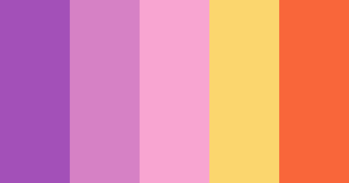 Download vibrant blossom color palette PNG image (landscape)