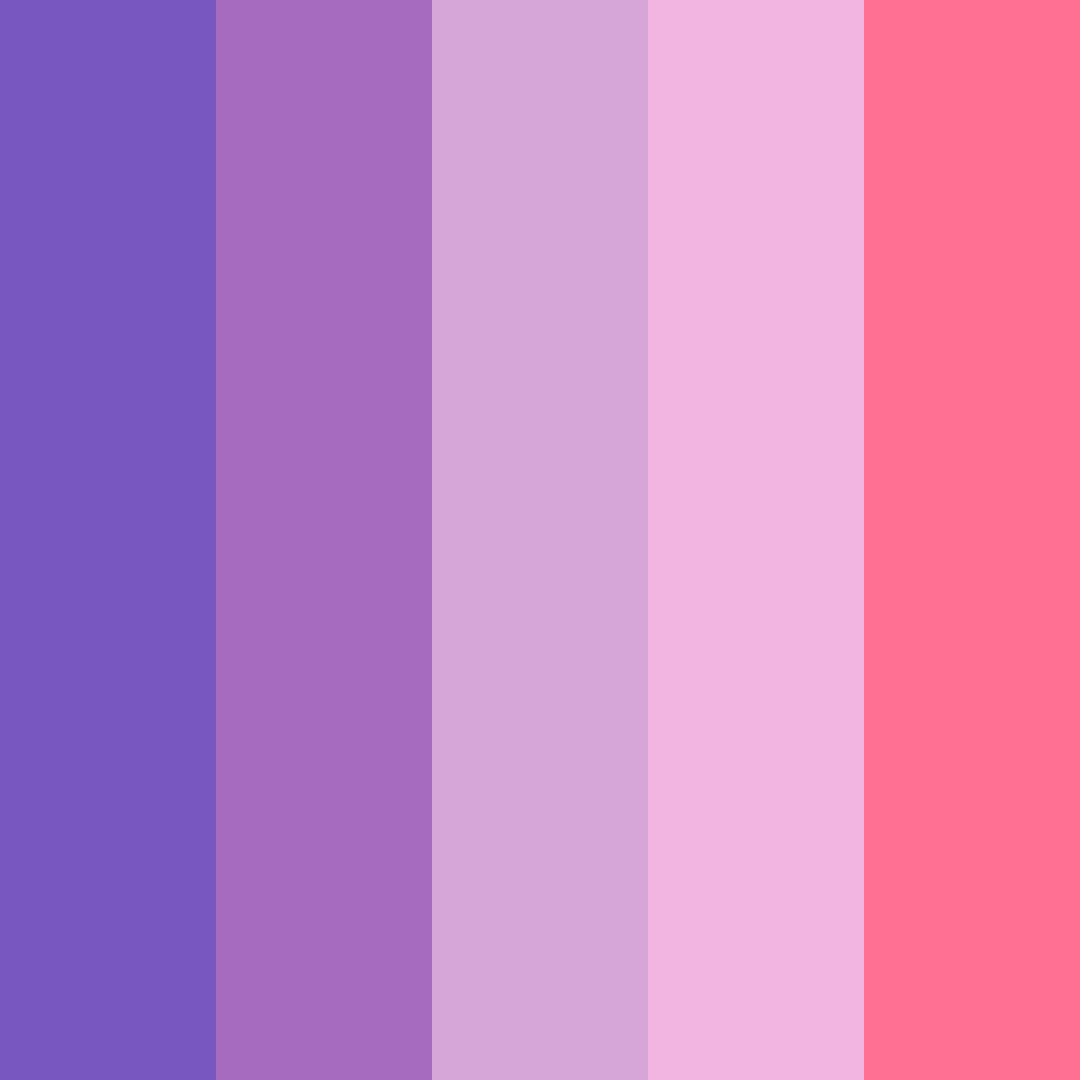 Download fuchsia dreams color palette PNG image (square)