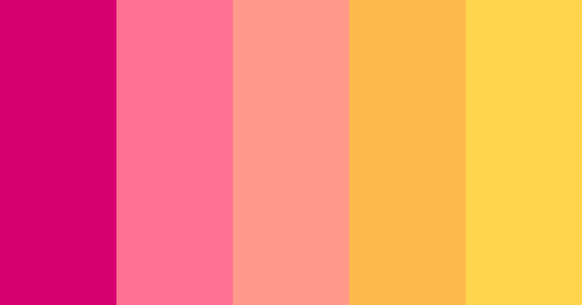 Download fuchsia delight color palette PNG image (landscape)