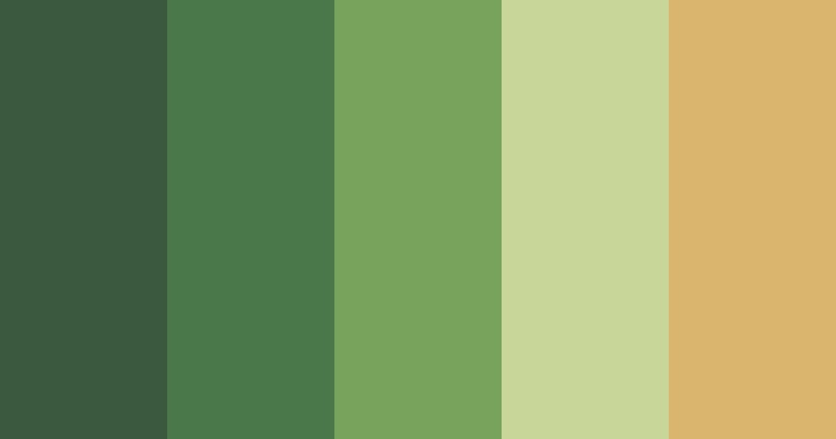 Download enchanted forest color palette PNG image (landscape)