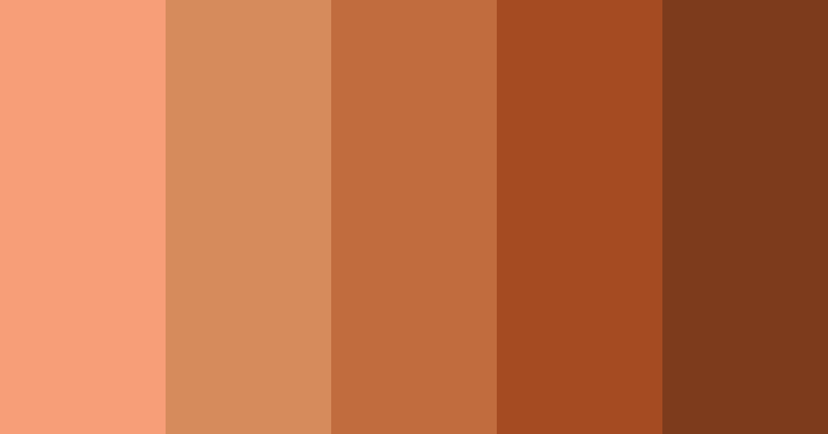 Download ginger color palette PNG image (landscape)