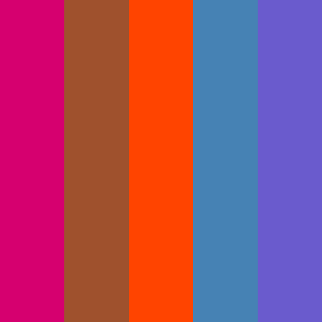 Download fuchsia sunset color palette PNG image (square)