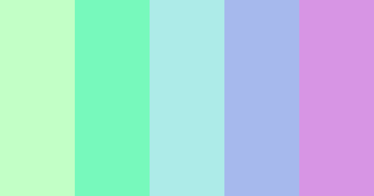 Download gleaming dreams color palette PNG image (landscape)