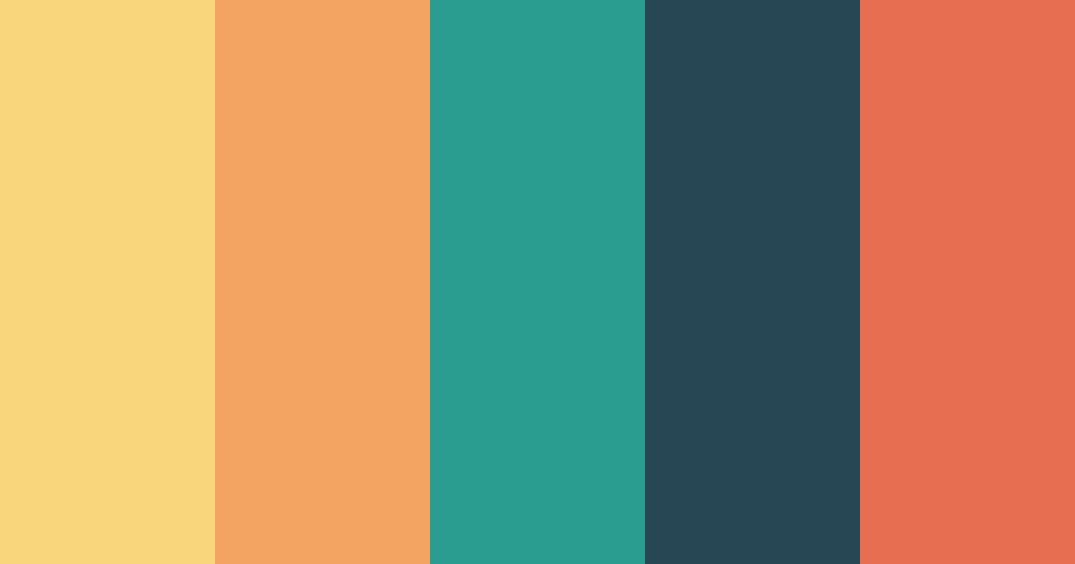 Download bright orange beach color palette PNG image (landscape)