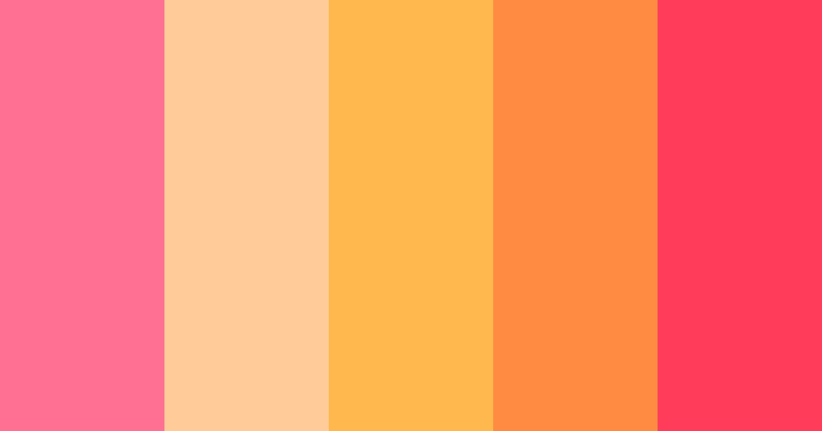 Download pink flower dance color palette PNG image (landscape)