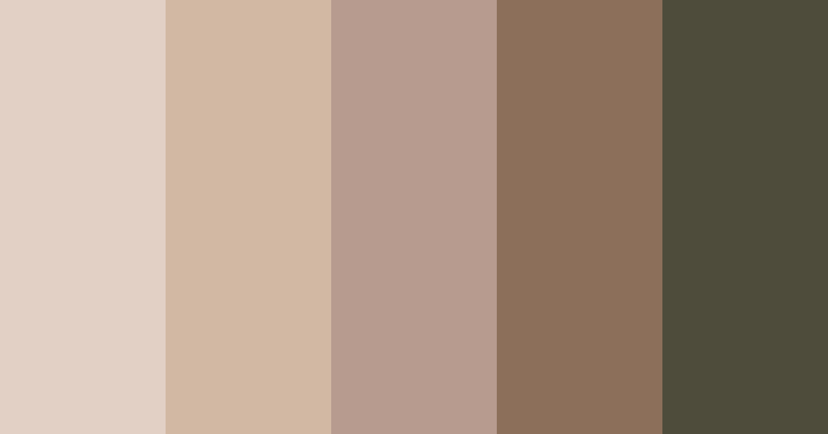 Download brown latte color palette PNG image (landscape)