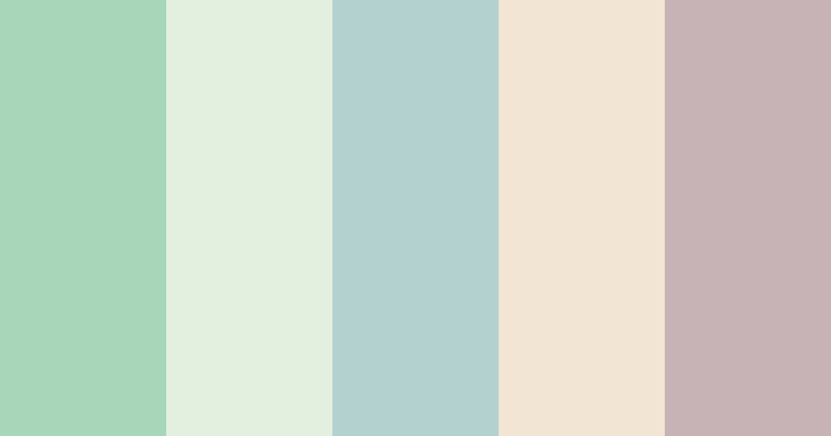 Download lichen green color palette PNG image (landscape)
