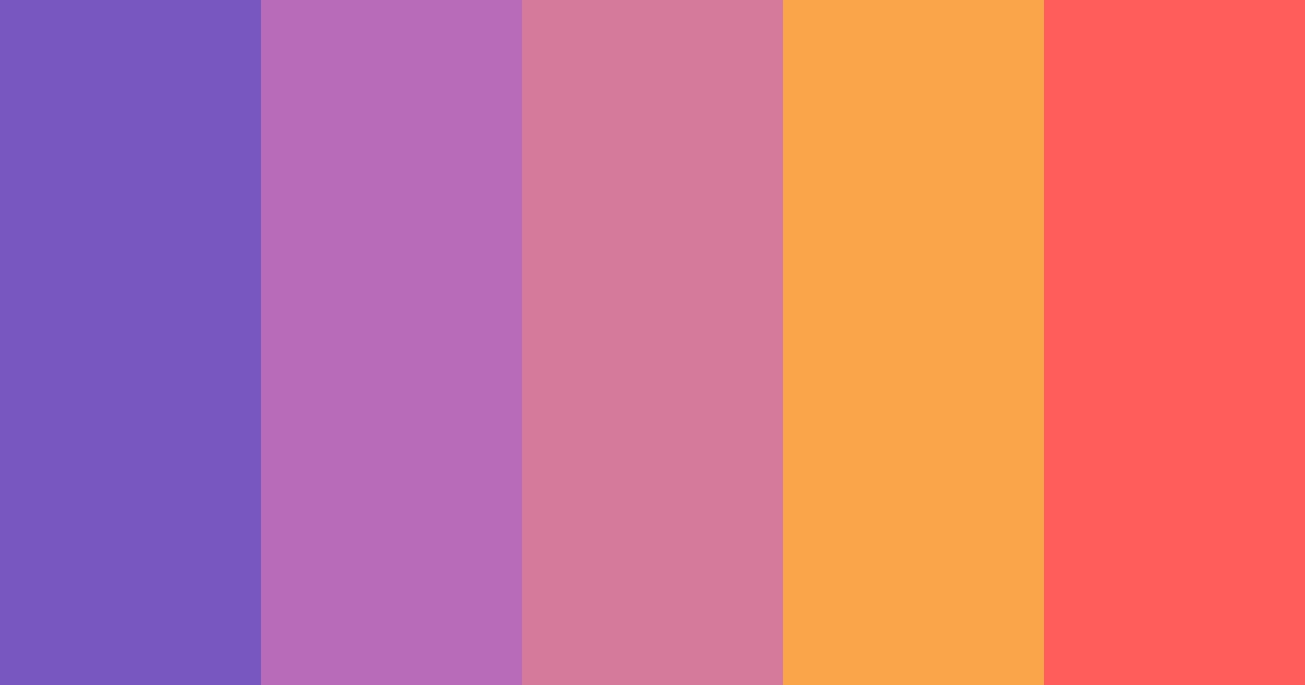 Download fuchsia dream color palette PNG image (landscape)