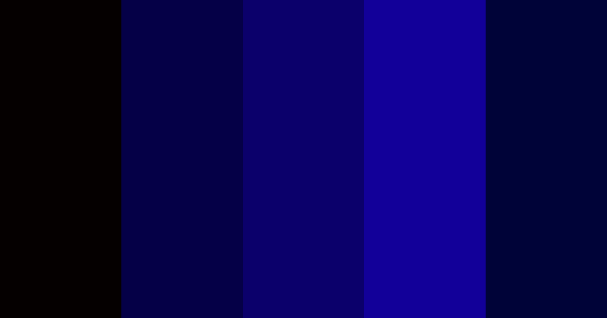 Download deep blue night color palette PNG image (landscape)