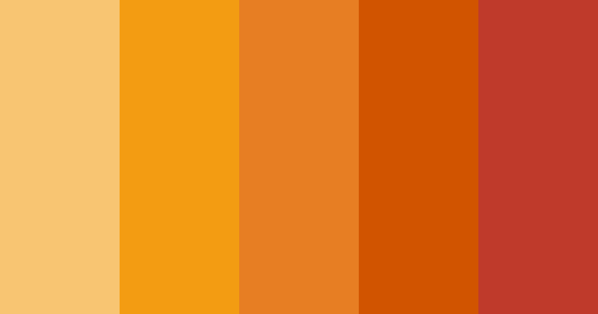 Download orange dog day color palette PNG image (landscape)