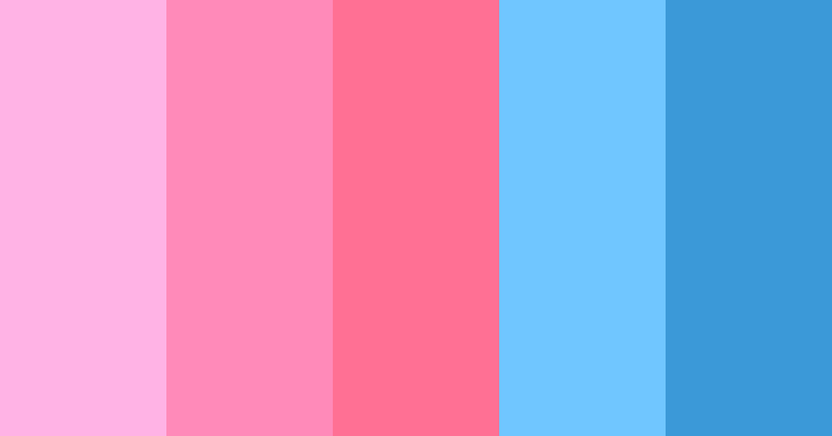 Cotton Candy Blue Color Palette