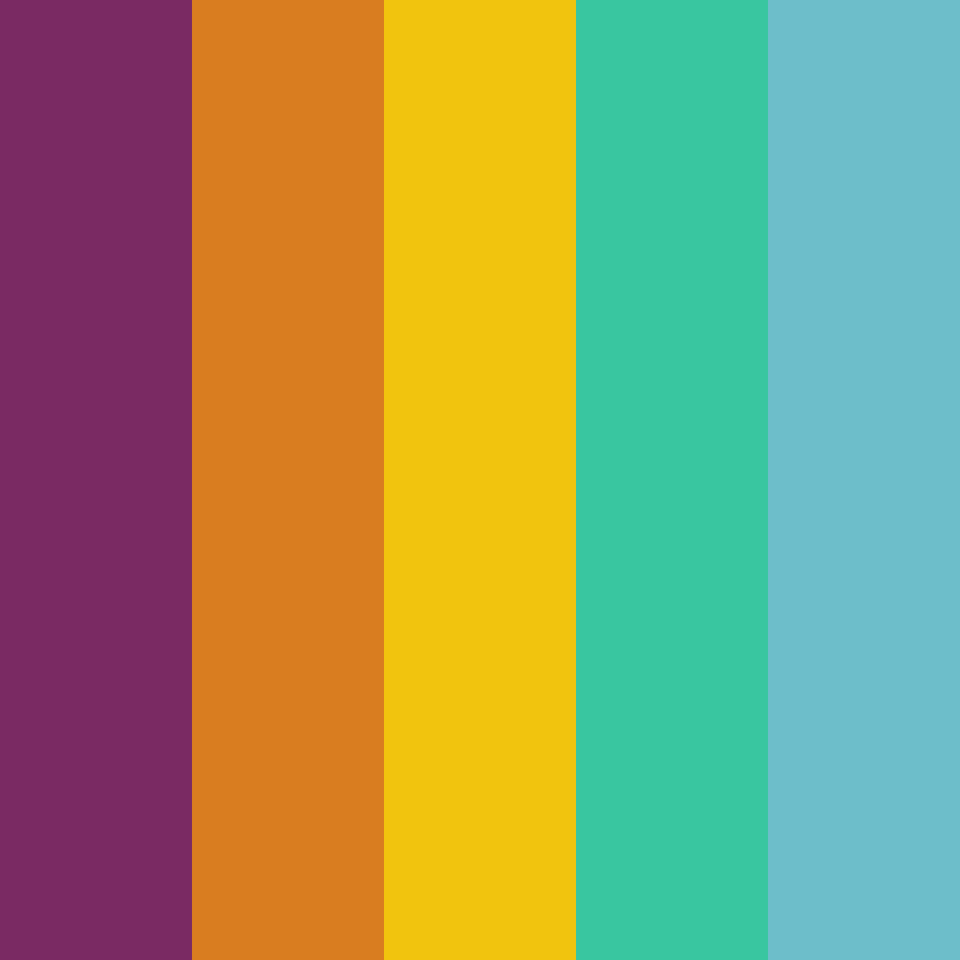 Download tropical green sun color palette PNG image (square)