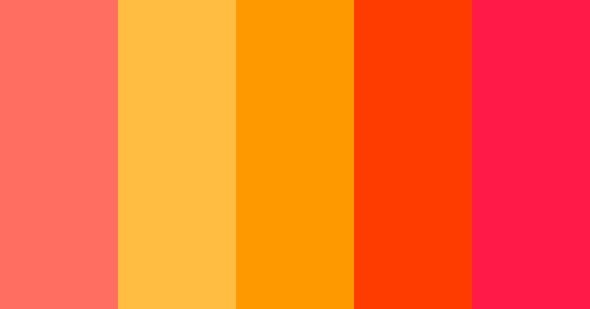 Download coral sunset color palette PNG image (landscape)