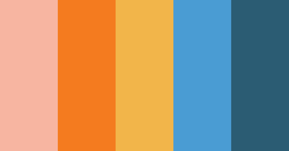 Download brave coral blue color palette PNG image (landscape)