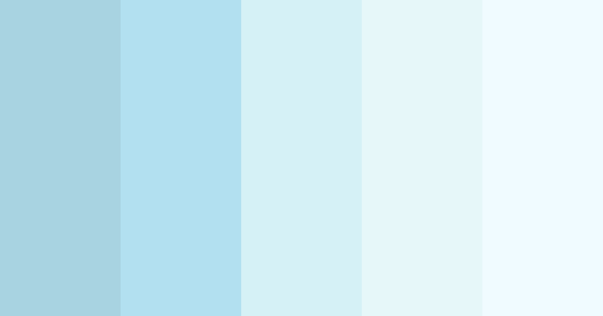 Download baby blue breeze color palette PNG image (landscape)